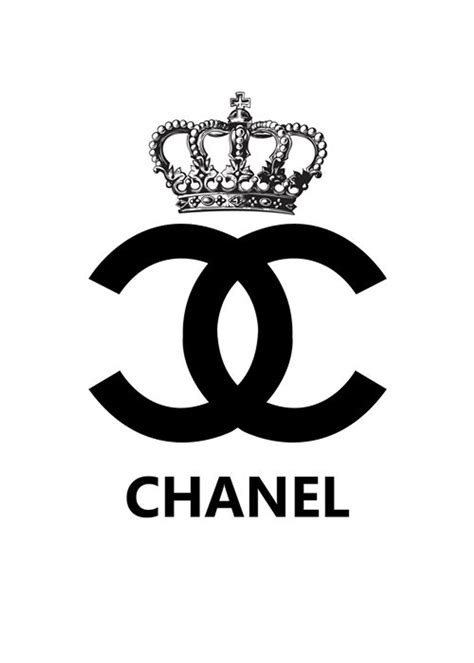 Floral Chanel Logo fashion illustration art print by KomaArt Chanel