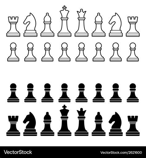 Printable Chess Pieces Template