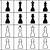printable chess pieces template