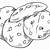 printable chocolate chip cookie coloring page