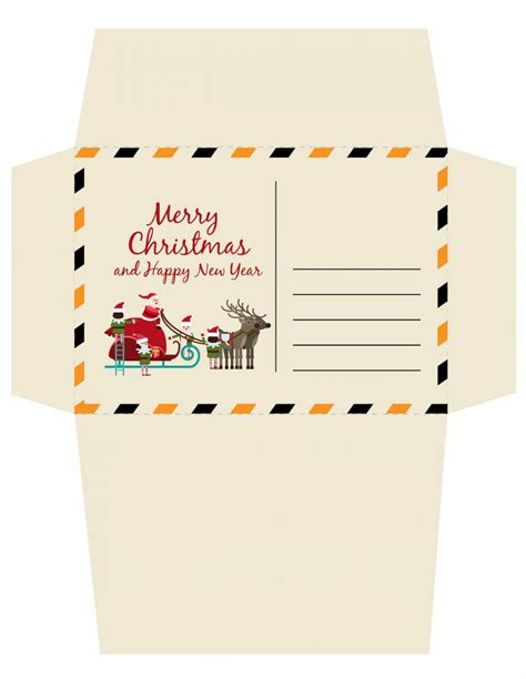 Free Printable Christmas Gift Envelopes Projects with Kids