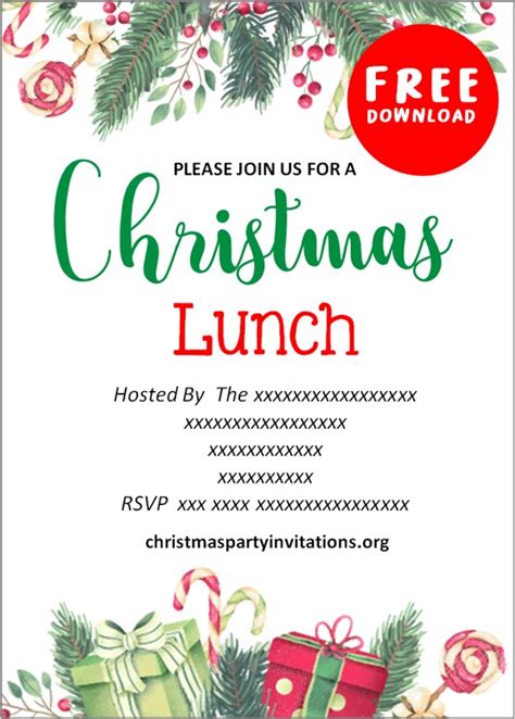 Free Christmas Party Invitation Party Like a Cherry