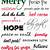 printable christmas words