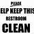 printable clean bathroom signs