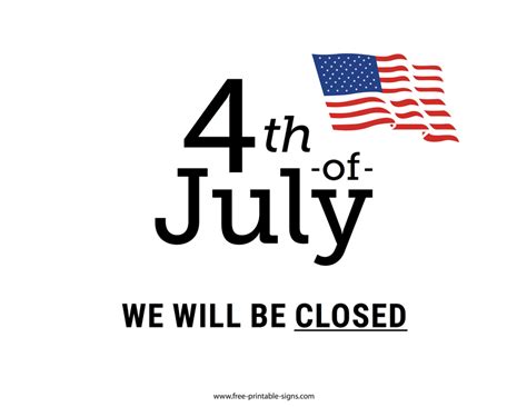Closed For The 4th Of July Loyal Legion