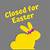 printable closed for easter sign