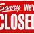 printable closed sign