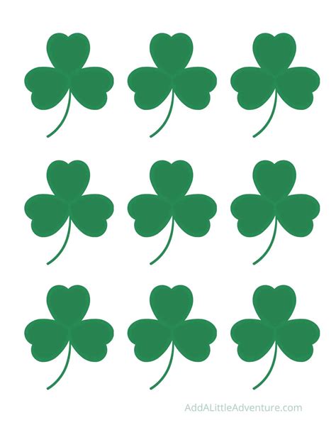 Free Clipart Of A Black and White Lineart Coloring Page Shamrock Clover