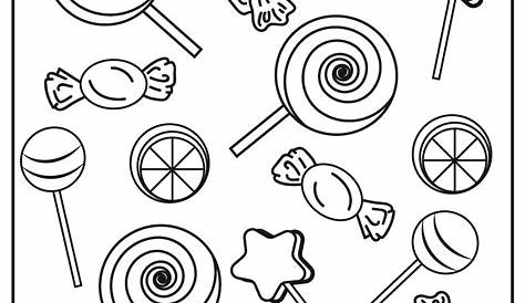 Printable Coloring Pages Of Candy
