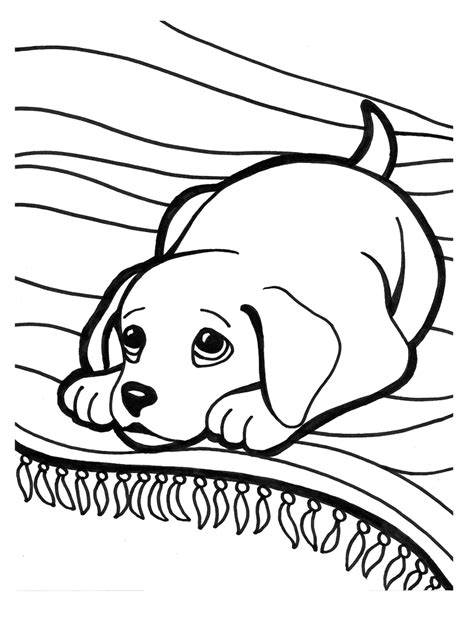 Free printable puppy coloring pictures
