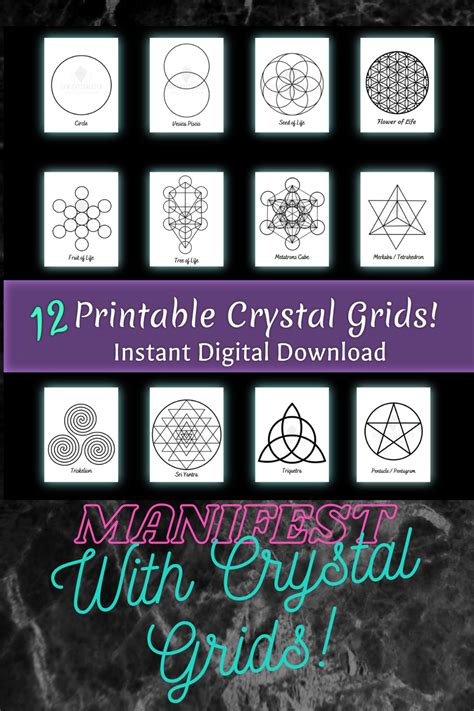 Interested in making a crystal grid? This is a Seed of Life based