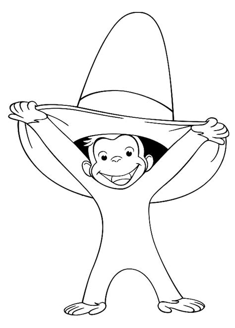 Curious Face Coloring Pages at Free printable
