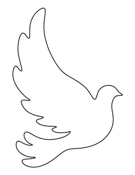 Dove Cut Out Template For The Birds Pinterest Template, Baptism