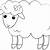 printable cut out sheep template