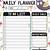 printable cute daily planner template
