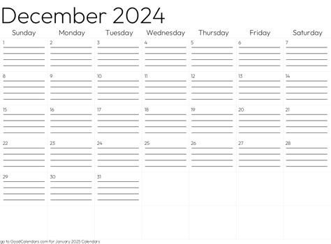December 2024 EU Calendar with Holidays for printing (image format)