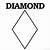 printable diamond shape