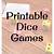 printable dice games