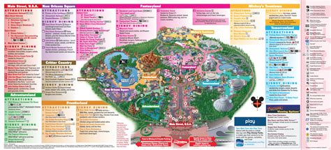 Disneyland Resort Map in California, Map of Disneyland