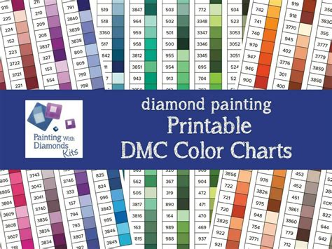 Printable Dmc Color Chart For Diamond Painting