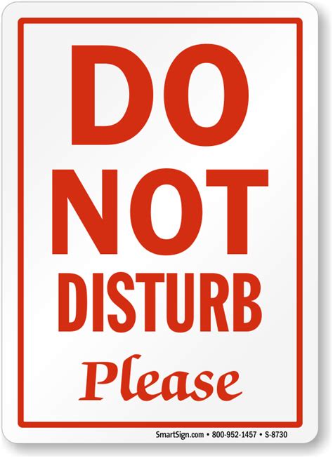 Printable Do Not Disturb Signs: The Ultimate Guide