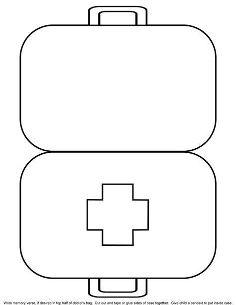 doctor bag template Crafts and Worksheets for Preschool,Toddler and