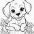 printable dog coloring page