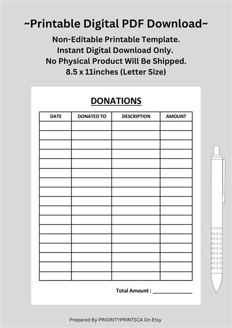 The Good Wife New Budget Worksheet Donation Log