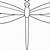 printable dragonfly outline