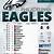 printable eagles schedule 2023