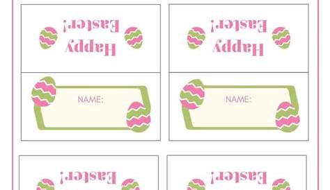 Printable Easter Place Cards