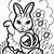 printable easter rabbit coloring pages
