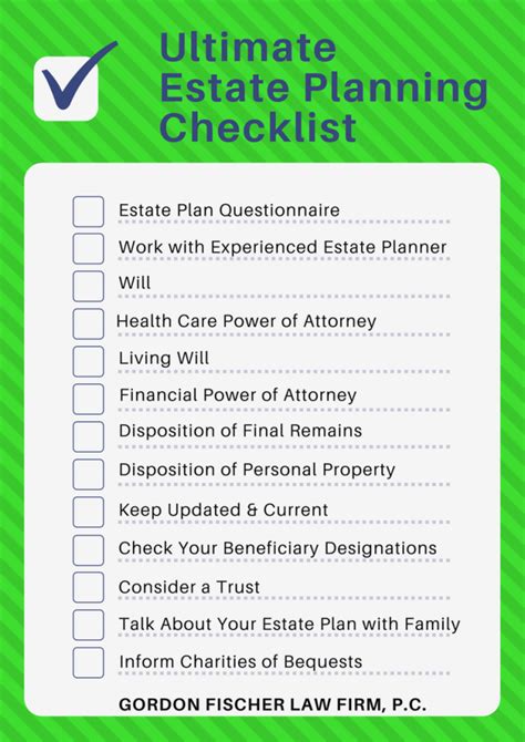 Printable Estate Planning Checklist
