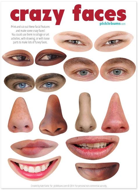 Printable Face Parts Cutouts: The Ultimate Guide