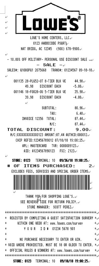 ATTACH YOUR RECEIPT HERE Lowes Questions, problems, missing parts