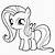 printable fluttershy coloring pages