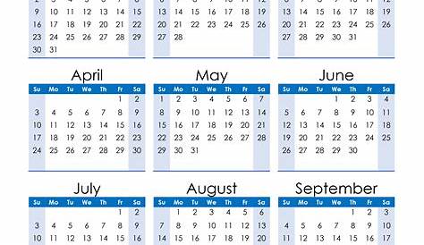 Free Printable Year 2022 Calendar