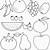 printable fruit coloring sheets