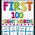 printable fry's first 100 sight words flash cards