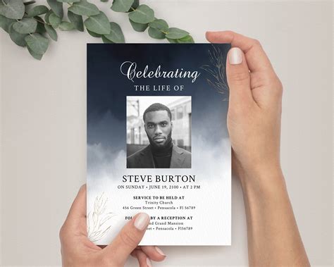 10+ Funeral Announcement Customizable PSD Template room