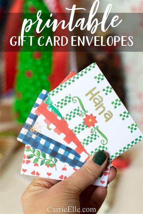 Free Printable Gift Card Envelope Template Printable Card Free