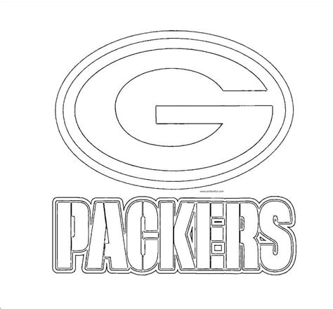 NFL Green Bay Packers Coloring Page Coloring Page Central