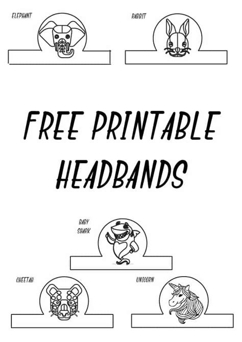 Printable Headband Printable Word Searches