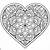 printable heart mandala