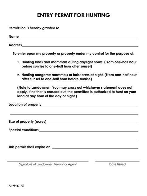 Printable Hunting Permission Form: Tips And Guidelines For 2023