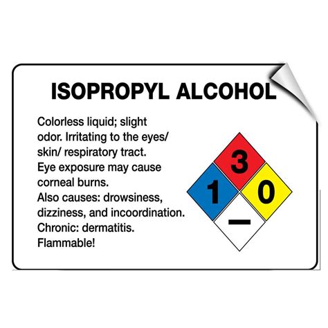 Isopropyl Alcohol Ghs Label Label Ideas