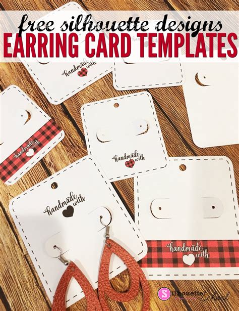 141+ Free Earring Card Template Download Free SVG Cut Files and