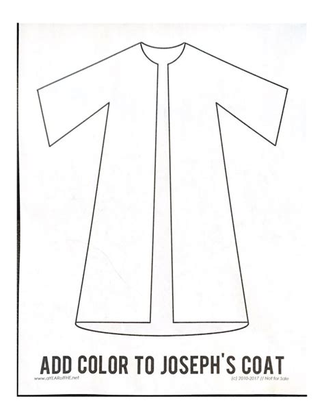 Joseph Coat Of Many Colors Craft Template Freeda Qualls' Coloring Pages