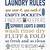 printable laundry room rules