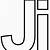 printable letter j outline